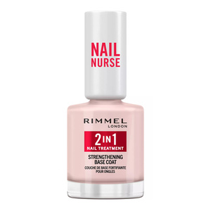 Rimmel Nail Nurse 2in1 Nail Treatment база під лак для нігтів із зміцнювальним ефектом 12 мл