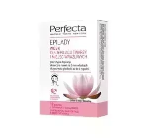 PERFECTA EPILADY ВІСК ДЛЯ ДЕПІЛЯЦІЇ ОБЛИЧЧЯ ТА ЧУТЛИВИХ МІСЦЬ ЛОТОС І БАВОВНЯНА ОЛІЯ 12 СМУЖОК