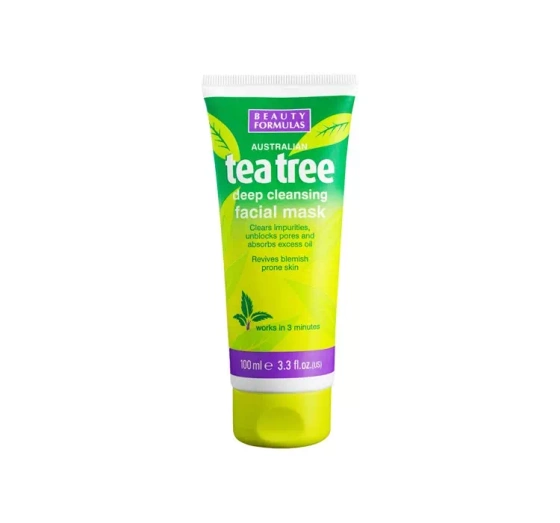 BEAUTY FORMULAS TEA TREE DEEP CLEANSING FACIAL MASK МАСКА ДЛЯ ЛИЦА 100МЛ