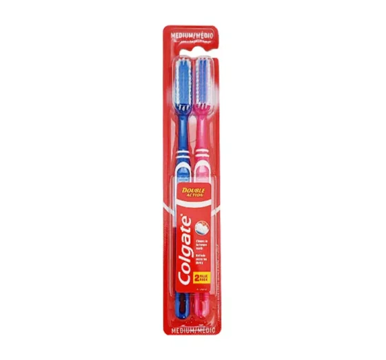 COLGATE DOUBLE ACTION ЗУБНАЯ ЩЕТКА MEDIUM 2 ШТ