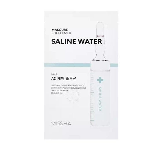 MISSHA MASCURE ТКАНИННА МАСКА ДЛЯ ОБЛИЧЧЯ SALINE WATER 28МЛ