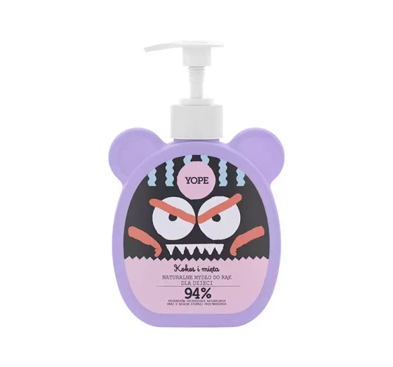 YOPE НАТУРАЛЬНЕ МИЛО ДЛЯ РУК ДЛЯ ДІТЕЙ КОКОС М'ЯТА