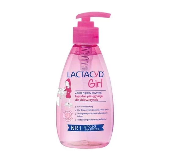 LACTACYD GIRL ГЕЛЬ ДЛЯ ІНТИМНОЇ ГІГІЄНИ ДЛЯ ДЕЛІКАТНОЇ І ЧУТЛИВОЇ ШКІРИ З ДОЗАТОРОМ 200МЛ