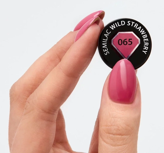 Натисніть на картинку, щоб її збільшити SEMILAC ГІБРИДНИЙ ЛАК УФ WILD STRAWBERRY 065