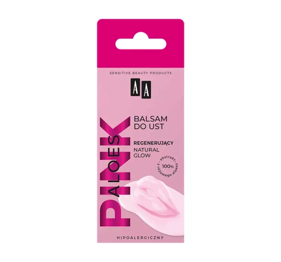 AA PINK ALOES ВОССТАНОВЛЯЮЩИЙ БАЛЬЗАМ ДЛЯ ГУБ NATURAL GLOW 10 Г