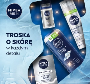 NIVEA MEN Gentle Recovery набір для чоловіків: гель для душу + піна для гоління + бальзам після гоління + кульковий антиперспірант