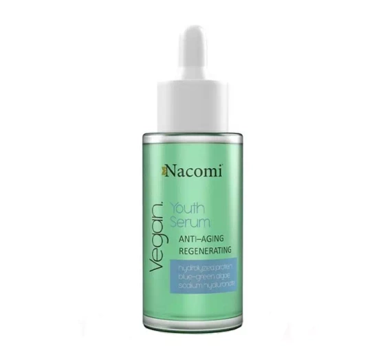 Натисніть на картинку, щоб її збільшити NACOMI YOUTH SERUM ANTI-AGING REGENERATING ВІДНОВЛЮВАЛЬНА СИРОВАТКА ПРОТИ ЗМОРШОК 40 МЛ