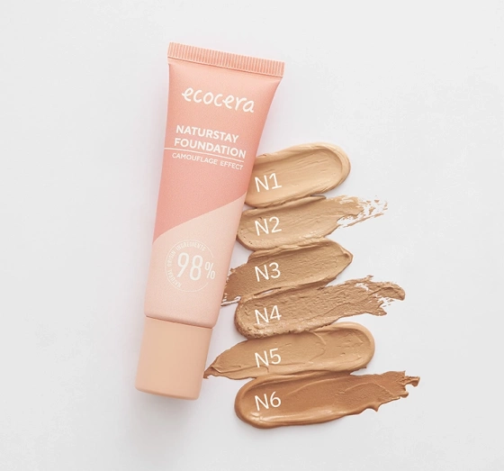 ECOCERA NATURSTAY CAMOUFLAGE EFFECT ТОНАЛЬНИЙ ЗАСІБ ДЛЯ ОБЛИЧЧЯ N1 TRUE ECRU 30МЛ