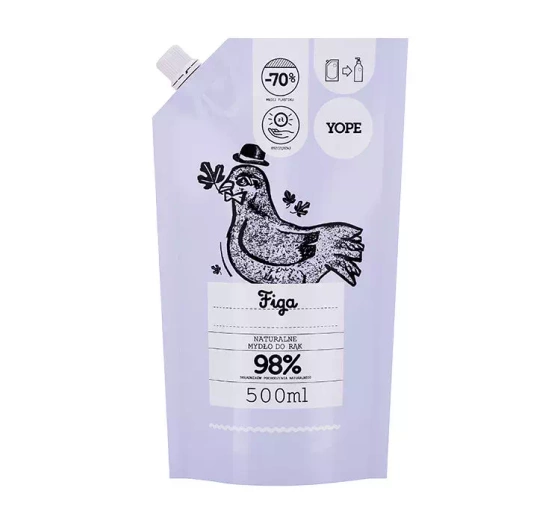YOPE НАТУРАЛЬНОЕ ЖИДКОЕ МЫЛО ИНЖИР  REFILL 500 МЛ