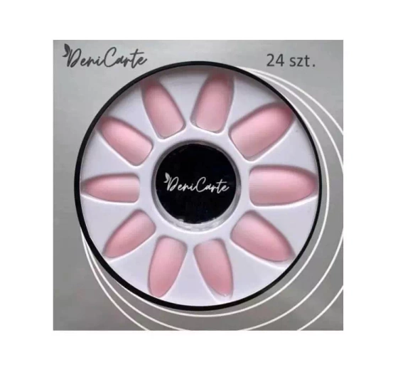 DENI CARTE НАБОР ТИПСОВ 24 ШТУКИ + КЛЕЙ 2Г МАТОВЫЕ LIGHT NUDE 6604