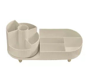 eCarla Органайзер для косметики и кистей Кремовый