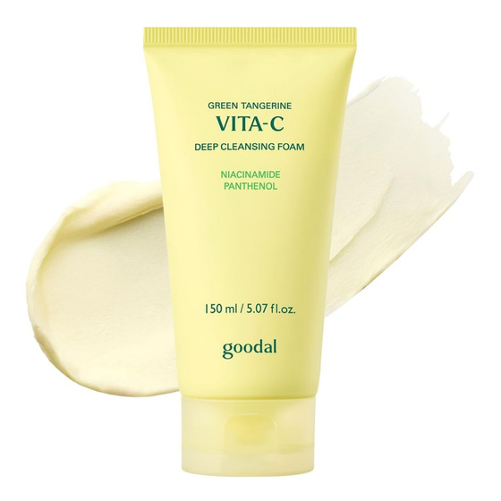 Goodal Green Tangerine Vita C Deep Cleansing Foam глубоко очищающая пенка для умывания с ниацинамидом и пантенолом 150 мл