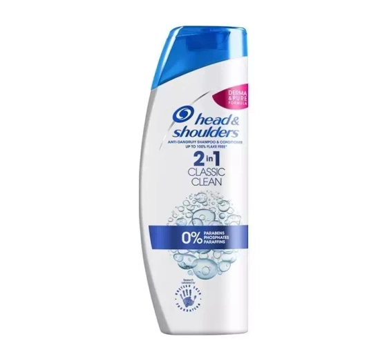 HEAD & SHOULDERS 2IN1 ШАМПУНЬ С КОНДИЦИОНЕРОМ CLASSIC CLEAN 360МЛ