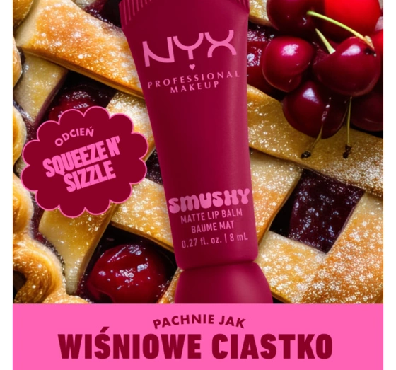 NYX Professional Makeup Smushy матовий бальзам для губ 11 Squeeze N' Sizzle 8 мл