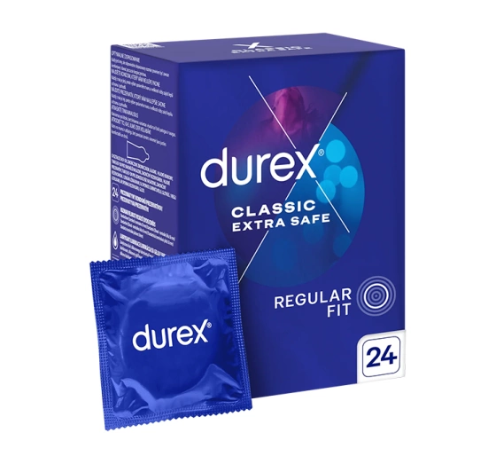 DUREX EXTRA SAFE THICKER ПРЕЗЕРВАТИВИ 24 ШТУКИ