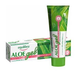 EQUILIBRA ALOE GEL DENTIFRICIO ГЕЛЕВА ПАСТА ДЛЯ ЧУТЛИВИХ ЗУБІВ І ЯСЕН 75МЛ