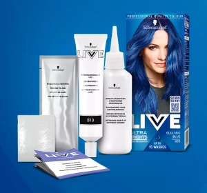 SCHWARZKOPF LIVE ULTRA BRIGHTS PRETTY PASTELS КРАСКА ДЛЯ ВОЛОС СРЕДНЕЙ УСТОЙЧИВОСТИ 095 ELECTRIC BLUE