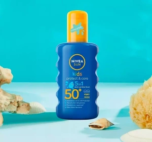 NIVEA SUN KIDS COLOURED PROTECT & CARE ЗАЩИТНЫЙ СПРЕЙ ДЛЯ ДЕТЕЙ SPF50+ 200МЛ