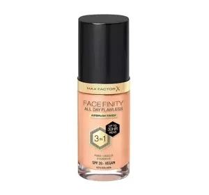 MAX FACTOR FACEFINITY ALL DAY FLAWLESS 3IN1 ВЕГАНСЬКИЙ ТОНАЛЬНИЙ ЗАСІБ N75 GOLDEN 30МЛ
