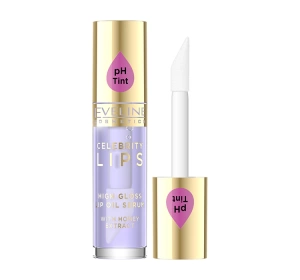 Eveline Cosmetics Celebrity Lips High Gloss Lip Oil Serum масло-сыворотка для губ 03 Violet 5 мл