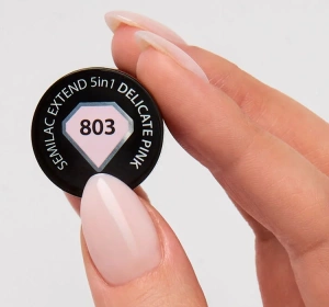 SEMILAC EXTEND 5в1 БАЗА ЛАК ТОП 803 DELICATE PINK 7МЛ