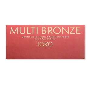 Joko Multi Bronze многофункциональная палетка бронзеров и хайлайтеров для глаз и лица 14 г
