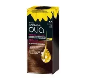 GARNIER OLIA СТІЙКА ФАРБА ДЛЯ ВОЛОССЯ БЕЗ АМІАКУ 5.3 ЗОЛОТИСТИЙ КАШТАНОВИЙ
