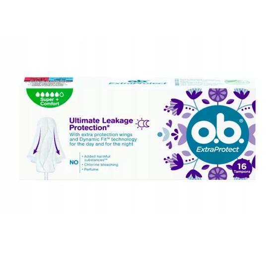 O.B. EXTRAPROTECT ТАМПОНЫ SUPER  + COMFORT 16 ШТУК