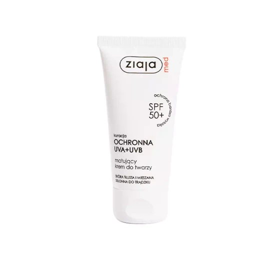 ZIAJA MED МАТОВЫЙ КРЕМ ЖИРНАЯ КОЖА SPF50+ 50мл
