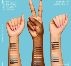 NYX Professional Makeup Epic Ink Liner водостійка підводка для очей 01 Tapered Twinkle 1 мл