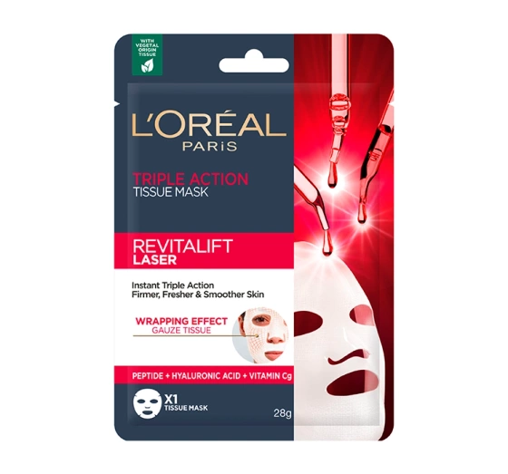 LOREAL REVITALIFT LASER X3 МАСКА ДЛЯ ОБЛИЧЧЯ ПРОТИ ЗМОРШОК 28Г