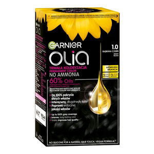 GARNIER OLIA СТОЙКАЯ КРАСКА ДЛЯ ВОЛОС БЕЗ АММИАКА 1.0 ГЛУБОКИЙ ЧЕРНЫЙ