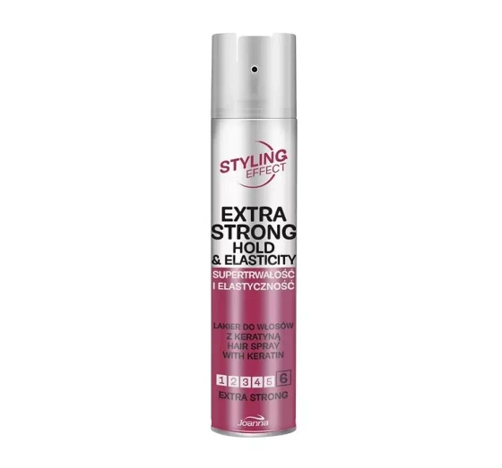 JOANNA STYLING EFFECT ЛАК ДЛЯ ВОЛОС СУПЕРСТОЙКОСТЬ И ЭЛАСТИЧНОСТЬ EXTRA STRONG 250МЛ