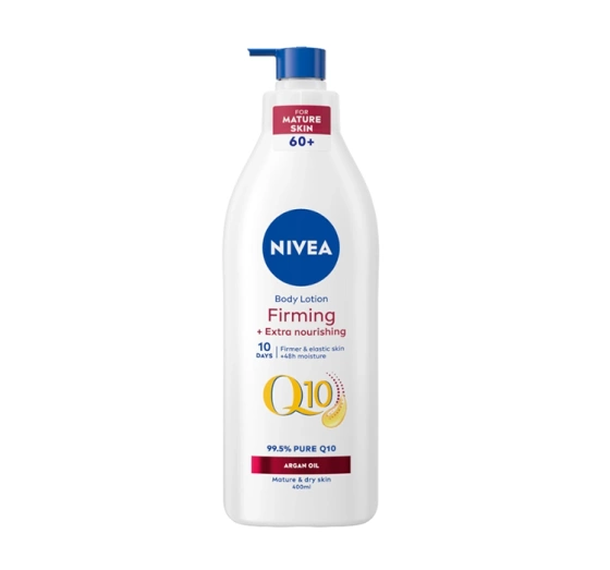 NIVEA Q10 PLUS ARGAN OIL ЗМІЦНЮВАЛЬНИЙ БАЛЬЗАМ ДЛЯ ТІЛА ДЛЯ СУХОЇ І ДУЖЕ СУХОЇ ШКІРИ 400МЛ