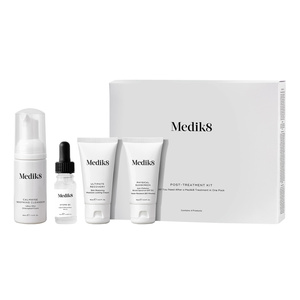 Medik8 Post-Treatment Kit — набір для догляду за шкірою після процедур: очищувальна пінка 40 мл + сироватка 10 мл + крем 15 мл + крем із SPF 15 мл