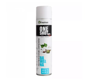 FRESHTEK ONE SHOT ОСВЕЖИТЕЛЬ ВОЗДУХА И НЕЙТРАЛИЗАТОР ЗАПАХОВ ХЛОПОК 600МЛ