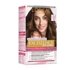 LOREAL EXCELLENCE CREME 4.3 ЗОЛОТИСТО-КОРИЧНЕВИЙ