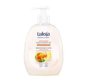 Luksja Creamy & Soft рідке мило для рук та тіла Персик та Білий Чай 500 мл