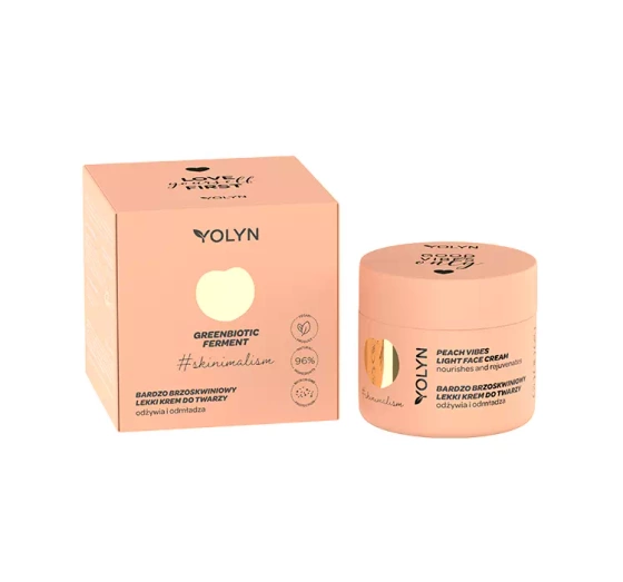 YOLYN GREENBIOTIC FERMENT ЛЕГКИЙ КРЕМ ДЛЯ ОБЛИЧЧЯ З ПЕРСИКОМ 50МЛ