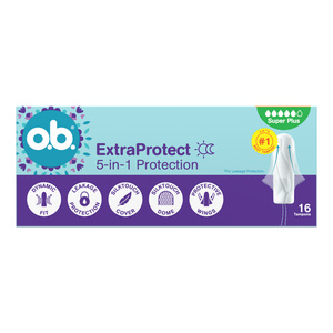 O.B. EXTRAPROTECT ТАМПОНЫ SUPER  + COMFORT 16 ШТУК