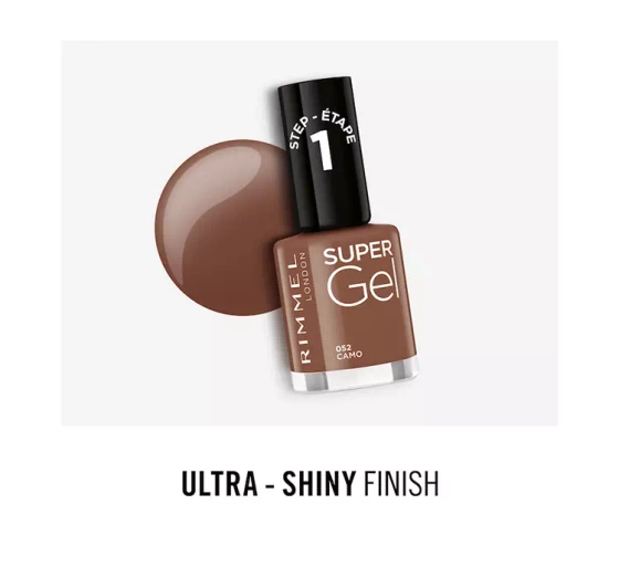 RIMMEL SUPER GEL ГЕЛЕВЫЙ ЛАК ДЛЯ НОГТЕЙ 052 CAMO 12 МЛ