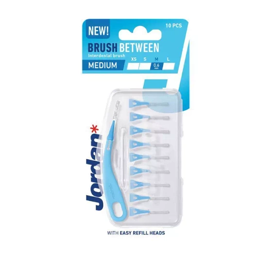 JORDAN BRUSH BETWEEN ЩІТКИ ДЛЯ МІЖЗУБНИХ ПРОМІЖКІВ M 0,6MM 10 ШТУК