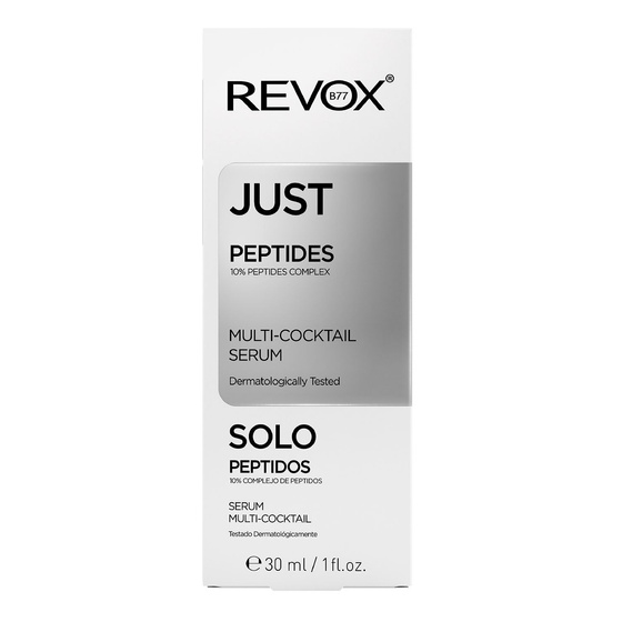Нажмите на картинку, чтобы ее увеличить Revox B77 Just Peptides Multi-Cocktail Serum — антивозрастная сыворотка для лица с 10%-ным пептидным комплексом, 30 мл