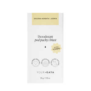 Your Kaya кульковий дезодорант для пахв та грудей зелений чай та жасмин 35 мл