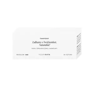 YOUR KAYA ТАМПОНИ З ОРГАНІЧНОЇ БАВОВНИ REGULAR 24 ШТ