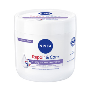 NIVEA REPAIR & CARE ЗВОЛОЖУЮЧЕ-ЗАХИСНИЙ КРЕМ ДЛЯ ТІЛА, ОБЛИЧЧЯ ТА РУК 400МЛ