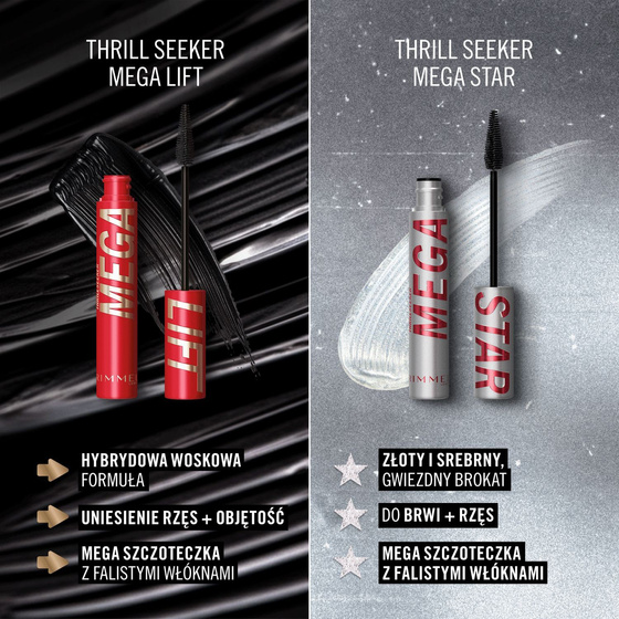 Rimmel Thrill Seeker Star тушь для ресниц с блестками 005 Star Struck 10 мл