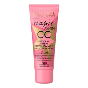 Eveline Cosmetics Magic Skin CC зволожуючий крем для вирівнювання тону шкіри та усунення почервоніння 8 в 1 30 мл