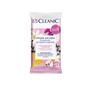 CLEANIC SOFT СЕРВЕТКИ ДЛЯ ІНТИМНОЇ ГІГІЄНИ 20 ШТУК