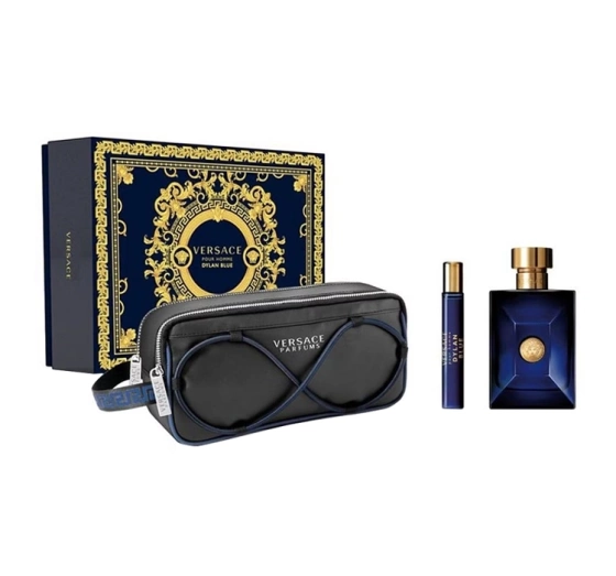 VERSACE DYLAN BLUE POUR HOMME НАБОР ТУАЛЕТНА ВОДА СПРЕЙ 100МЛ + 10МЛ + КОСМЕТИЧКА